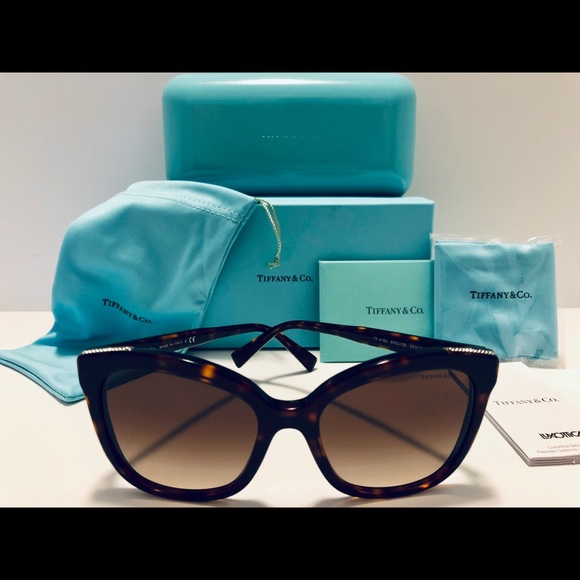 Tiffany & Co. Women Havana Brown Gradient New 55mm